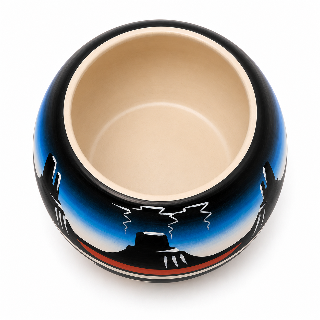 Southwestern Ceramic Desert Blue Pot