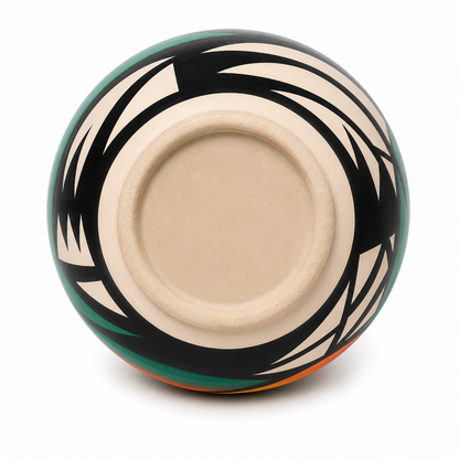 Southwestern Ceramic Desert Pot - Green