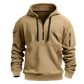 Casual Quarter Zip Fleece Pullover Hoodie Sweatshirt