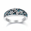 Vintage Sterling Silver Natural Turquoise Band Ring