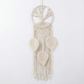 White Macrame Tree of Life Dreamcatcher Wall Decor