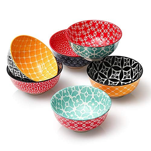 Small Ceramic Ice Cream and Dessert Bowls Set of 6