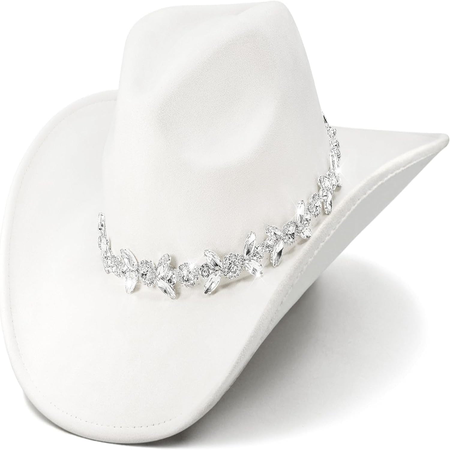 Felt Teardrop Western Cowboy Hat with Wired Brim